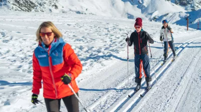 Cross-country ski lesson in la Plagne