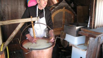 Local cheese handmaking La tomme à l'ancienne