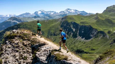 Trail running in La Plagne