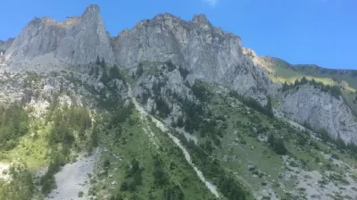 Roche de Janatan trail, valley of La Plagne