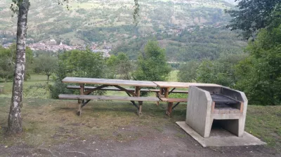 Picnic area  - Macot, valley of La Plagne