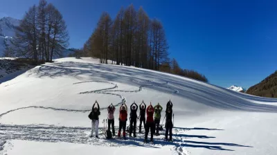 Snowga or yoga in the snow