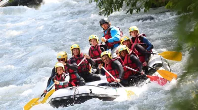 Rafting on the Isère river
