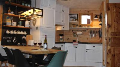 Kitchen with coffee and tea bar Kitchen