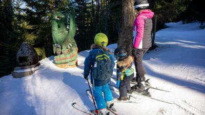 Des sculptures impressionnantes Piste des lutins Montalbert