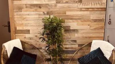 Relaxation area with herbal tea