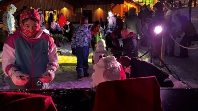 Snow sculpture_Plagne-Montalbert