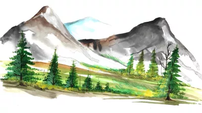 Watercolour course_Aime-la-Plagne