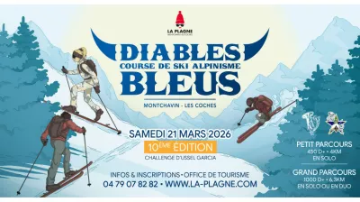 10th edition of the "Blue Devils" ski mountaineering race_Montchavin-les-Coches