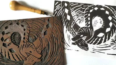 Linocutting workshop_Aime-la-Plagne