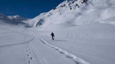 Ski touring route: Plagne Centre - Col de Forcle Plagne Centre - Col de Forcle