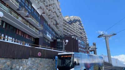 Bus stop Plagne Aime 2000_La Plagne