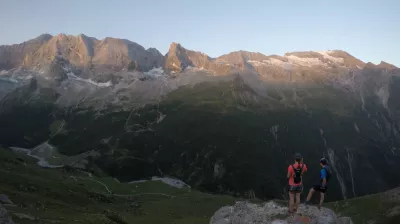 Vue au refuge de la Glière