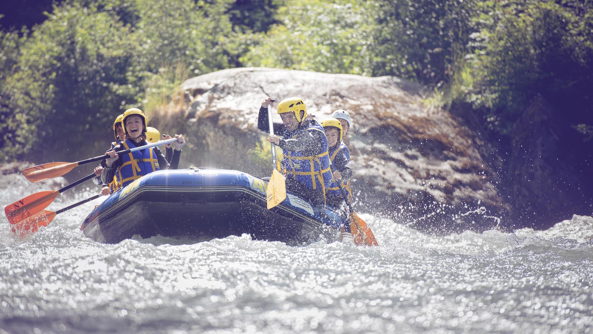 Rafting sur l'Isère à La Plagne