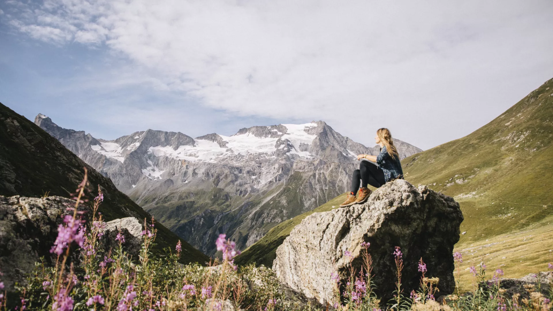 Randonnée à La Plagne Champagny en Vanoise en été