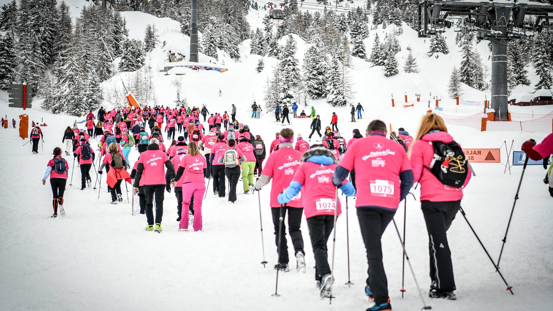 Odysséa course des neige à La Plagne