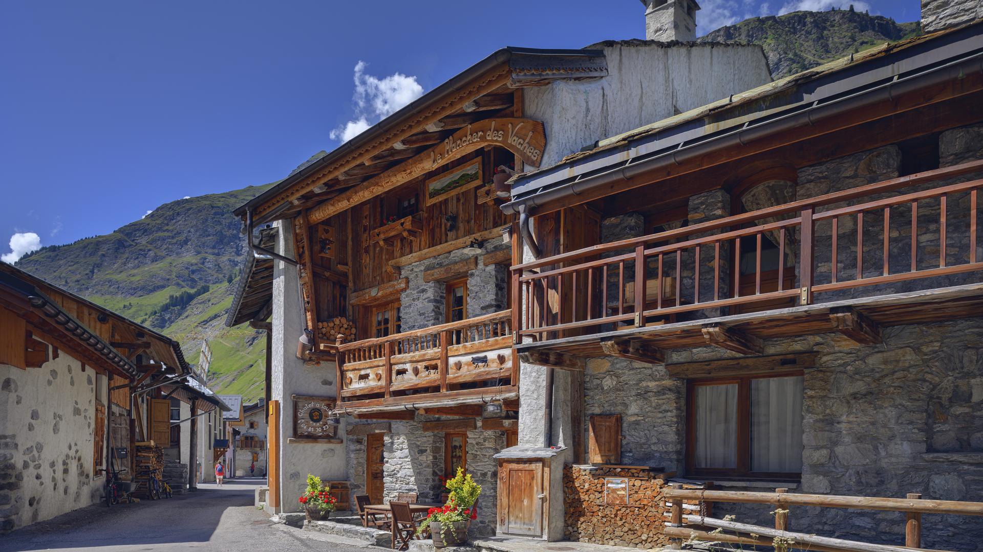 Maison typique montagne village le bois à La Plagne