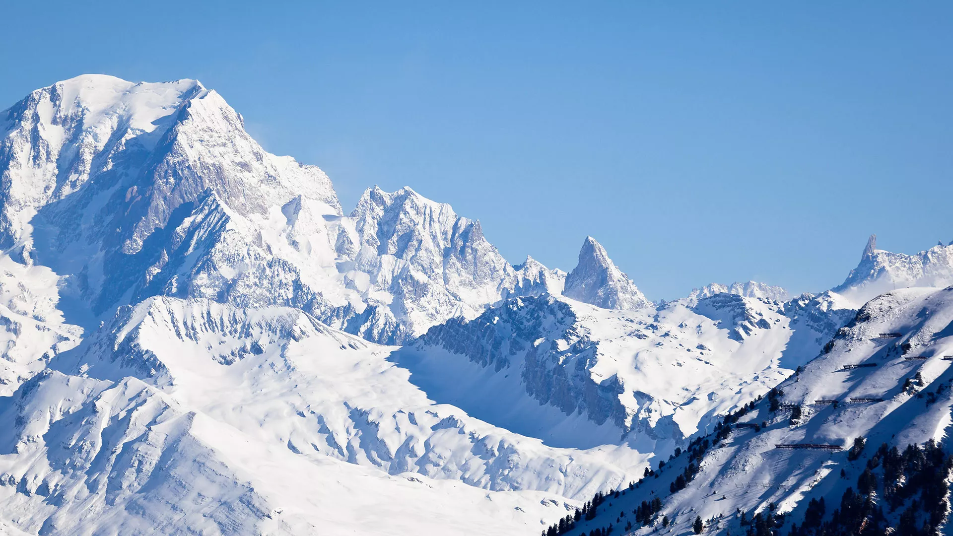 Vue Mont Blanc à La Plagne