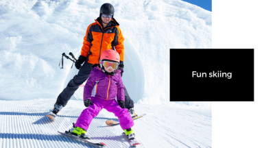Fun skiing Fun skiing