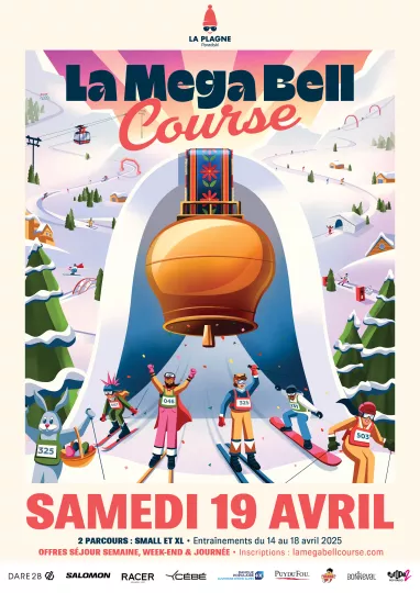 La Mega Bell Course à La Plagne (affiche) La Mega Bell Course à La Plagne (affiche)