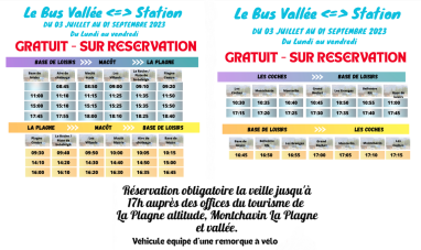 Navettes La Plagne