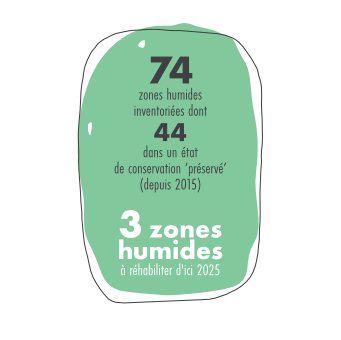 Chiffres clés zones humides La Plagne 